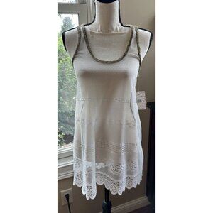 NWT‎ Free People White Lace Tank Top Dress Coverup, S Small, $98